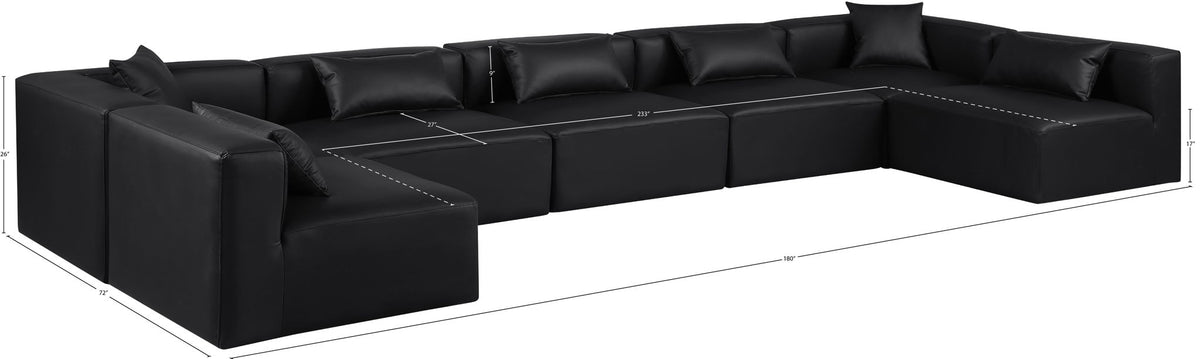 Cube - 7 Piece Modular U-Shaped Sectional