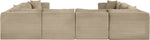Shaggy - Fabric 8 Piece Modular U-Shaped Sectional