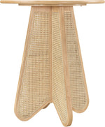 Butterfly - Solid Wood And Natural Cane Table With Natural Top