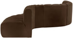Arc - Velvet 6 Piece Curved Modular Sofa