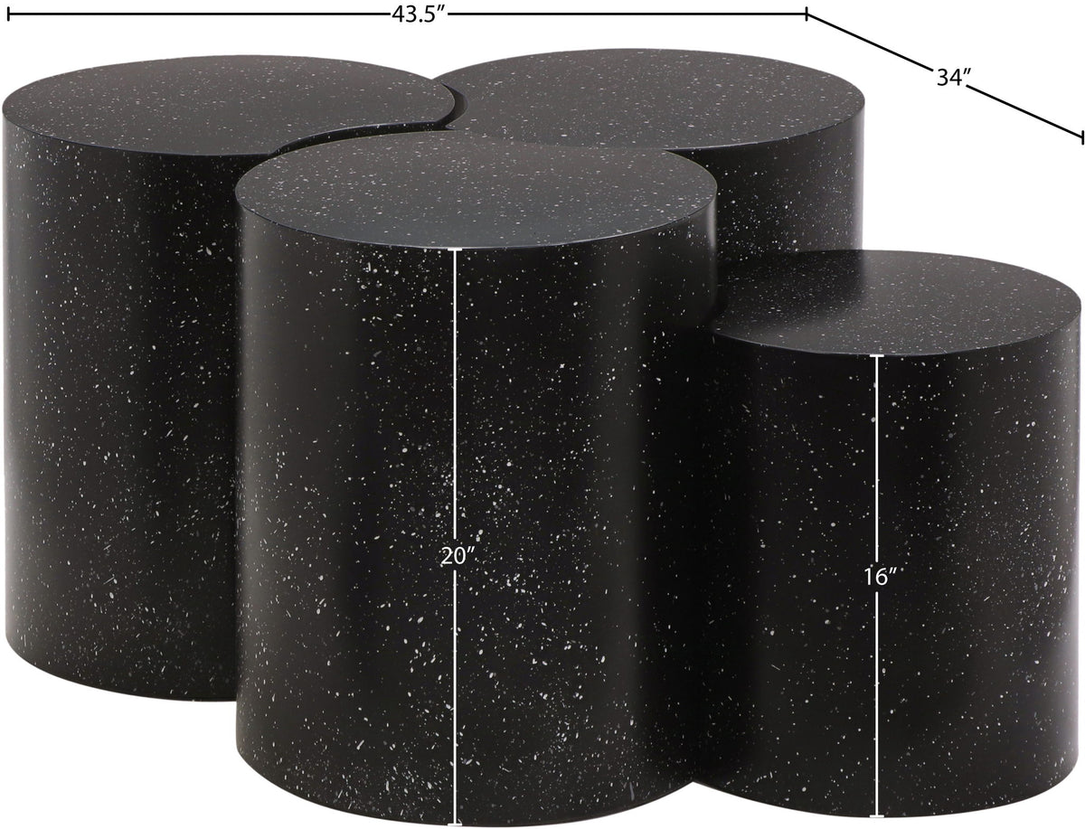Dimple - 20" 4 Piece Modular Coffee Table - Terazzo Finish