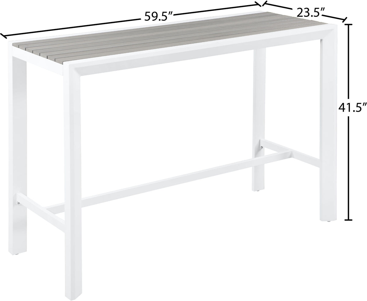 Nizuc - Outdoor Patio Rectangle Bar Table