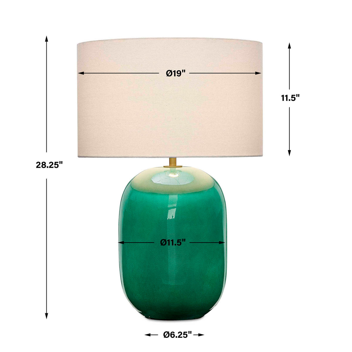 Hollis - Table Lamp - Teal