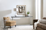Chapman - Mixed Media Console Table - Silver