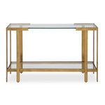 Kendrick - Glass Console Table - Gold