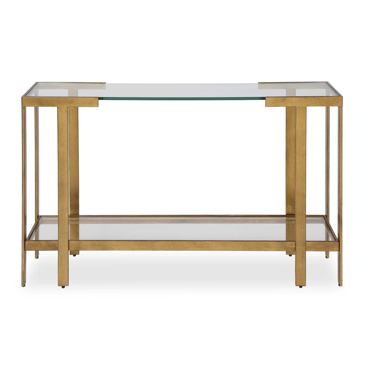 Kendrick - Glass Console Table - Gold