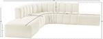 Arc - Velvet 6 Piece Corner Modular Sofa