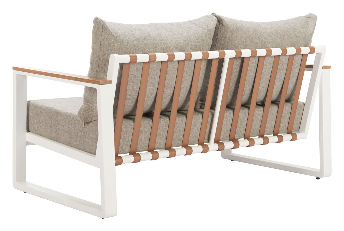 Welt - Outdoor Sofa - Taupe / White