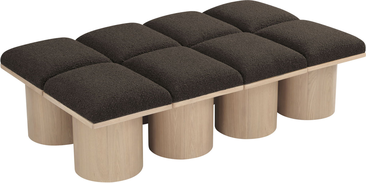 Pavilion - 8 Piece Modular Bench With Natural Base