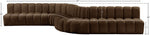 Arc - Velvet 8 Piece Curved Modular Sofa