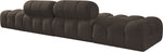 Ames - 4 Piece Boucle Upholstered Modular Sofa With 2 Backless Seats