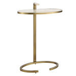 Marbled Pull Up Accent Table - Gold