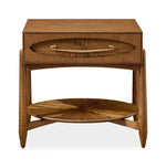 Tiger Eye - Side Table - Woodtone / Brass