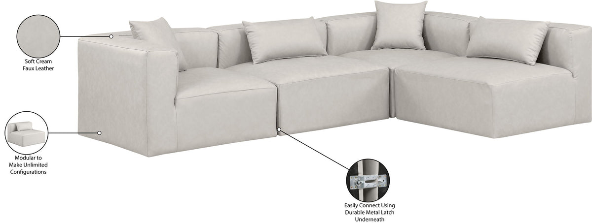 Cube - 4 Piece Modular Corner Sectional