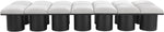 Pavilion - 14 Piece Modular Bench With Black Base