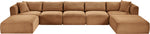 Shaggy - Fabric 7 Piece Modular Sectional With 2 Ottomans