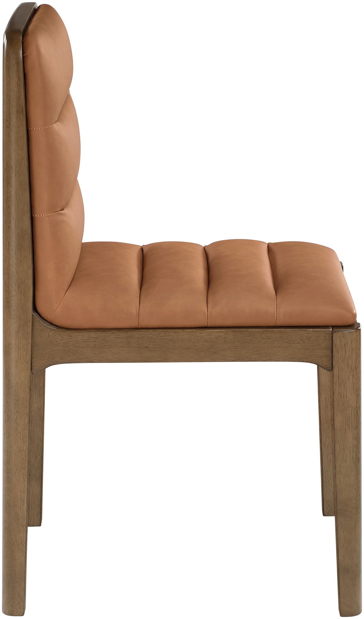 Ellis - Vegan Leather Upholstered Dining Chair (Set of 2) - Brown Base