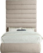 Adam - Linen Fabric Bed With 89" Headboard