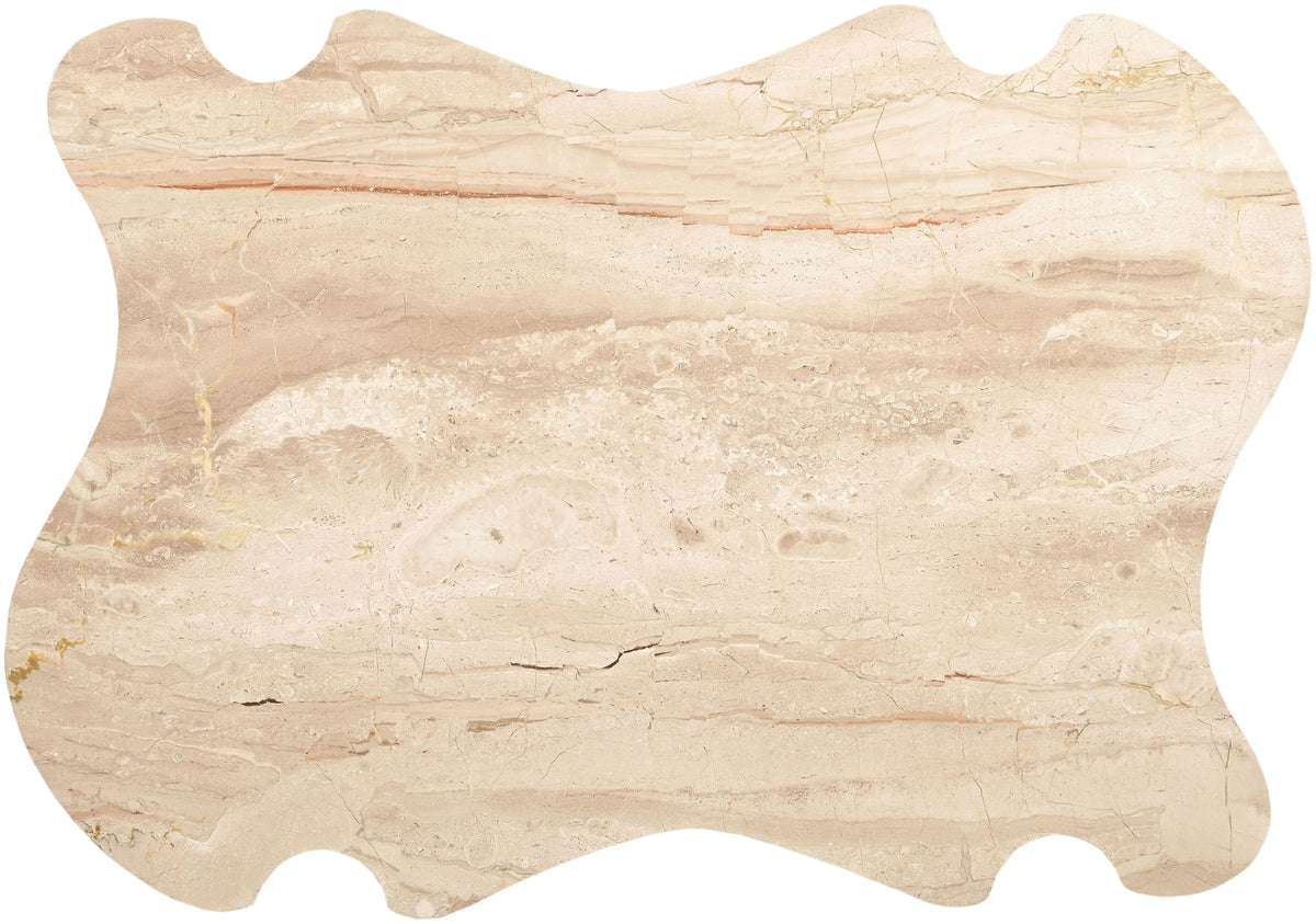 Liona - Marble And Acacia Wood Coffee Table
