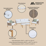 Vine - 4-Piece Conversation Set - White