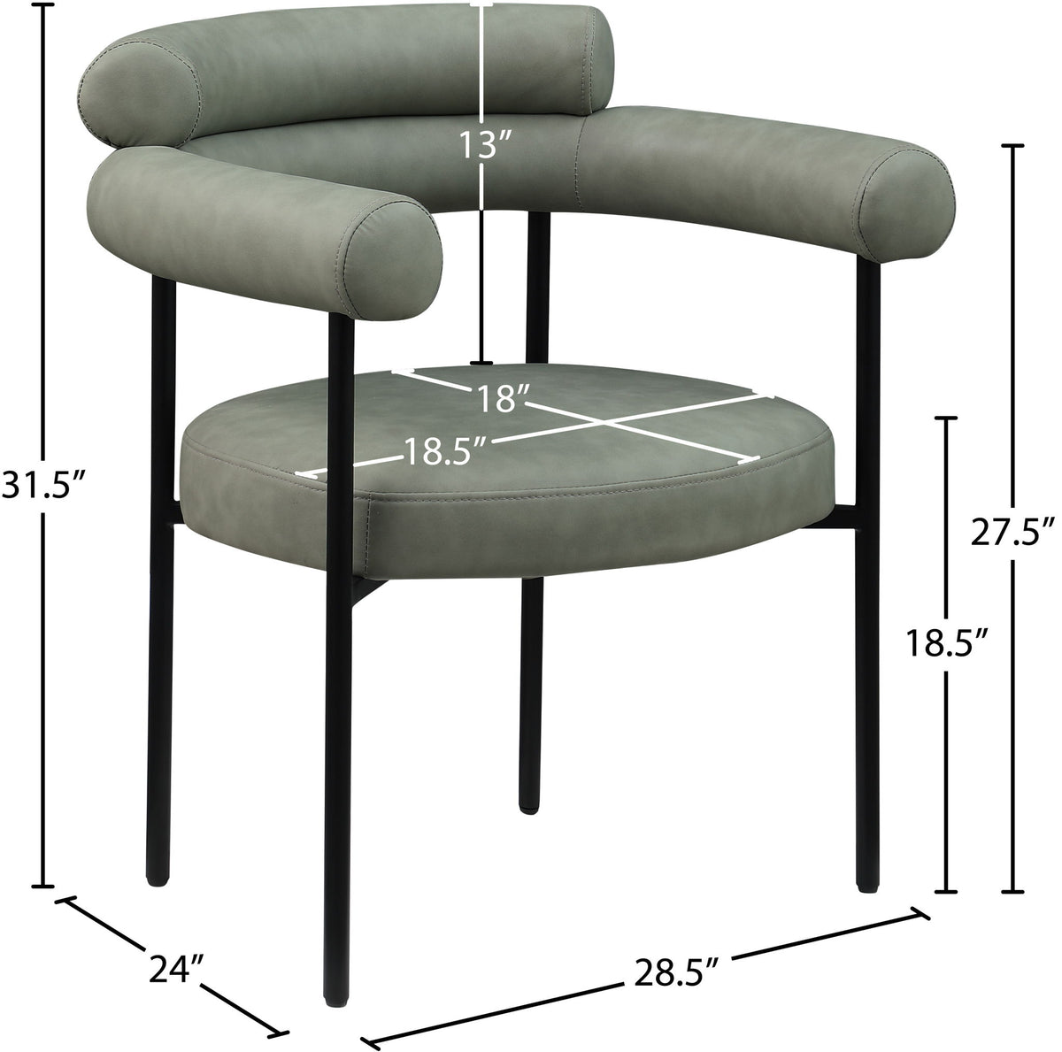 Blake - Faux Leather Dining Chair (Set of 2)