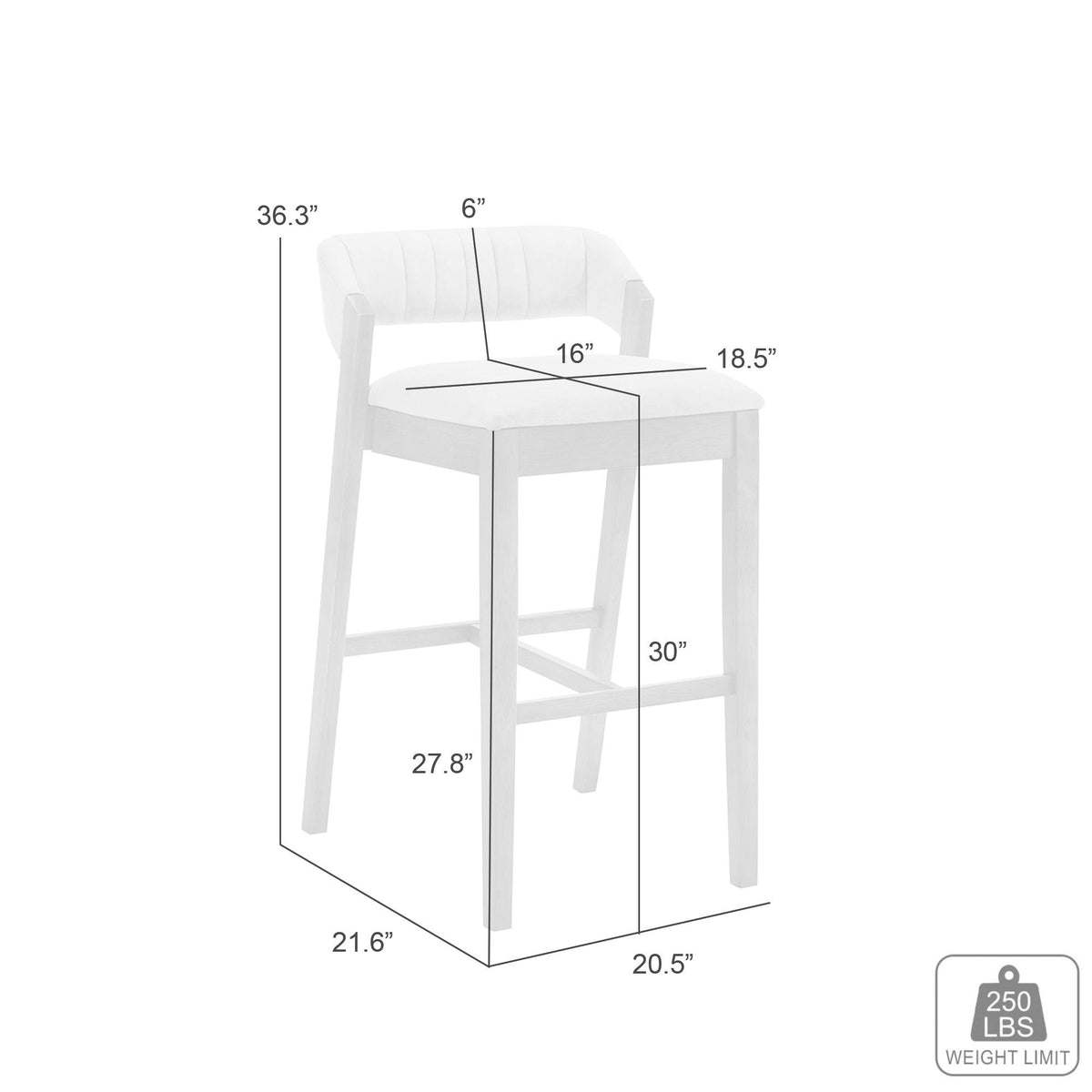 Landyn - 30" Sepia Brown Bar Height Rubberwood Barstool