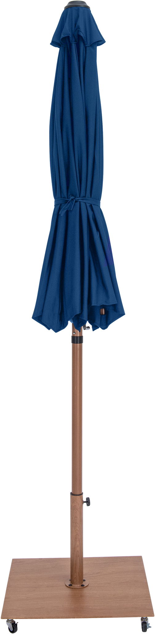 Fiji - Aluminum Patio Umbrella With Square Teak Base