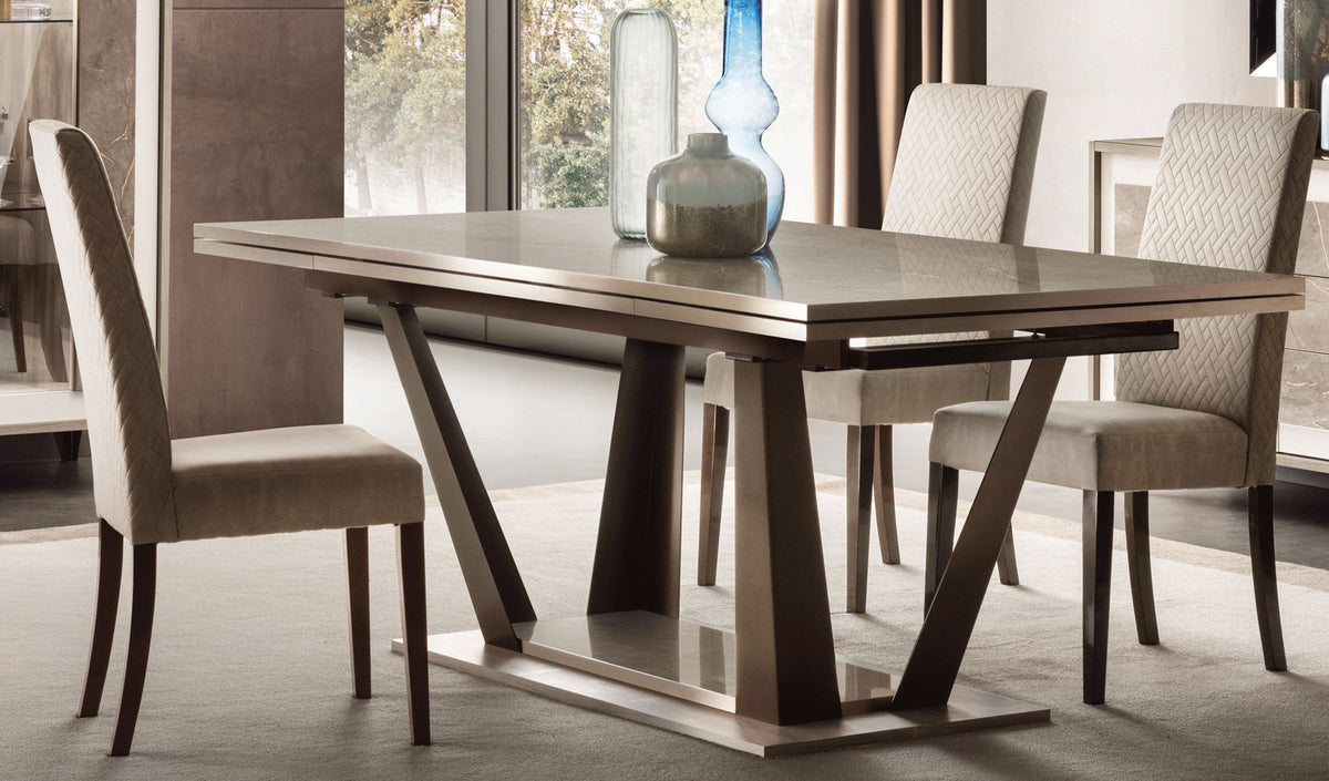 ArredoAmbra - Table With 2 Extensions - Dark Brown
