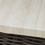 Kimora - Rectangular Cocktail Table - Beige / Dark Brown
