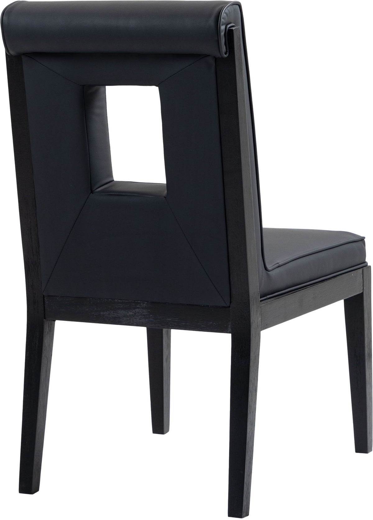 Gwendolyn - Faux Leather Dining Side Chair With Black Frame (Set of 2)