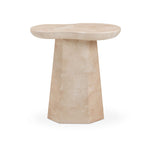 Zaya - Faux Marble Side Table - Rose