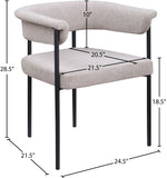 Malin - Linen Dining Chair (Set of 2) - Taupe