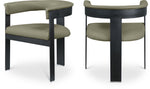 Romeo - Faux Leather Dining Chair With Black Base (Set of 2)