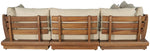 Mirella - 4 Piece Water Resistant Fabric Outdoor Patio Modular Sectional