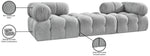 Ames - 3 Piece Boucle Modular Sofa With 1 Backless Seat