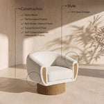 Avella - Interwoven Fabric Swivel Accent Chair