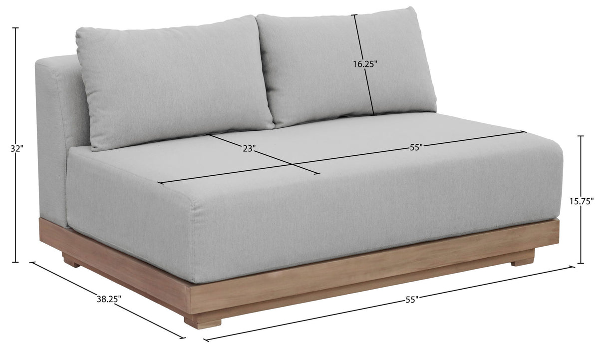 Solace - Olefin Performance Fabric Outdoor Patio Modular Loveseat