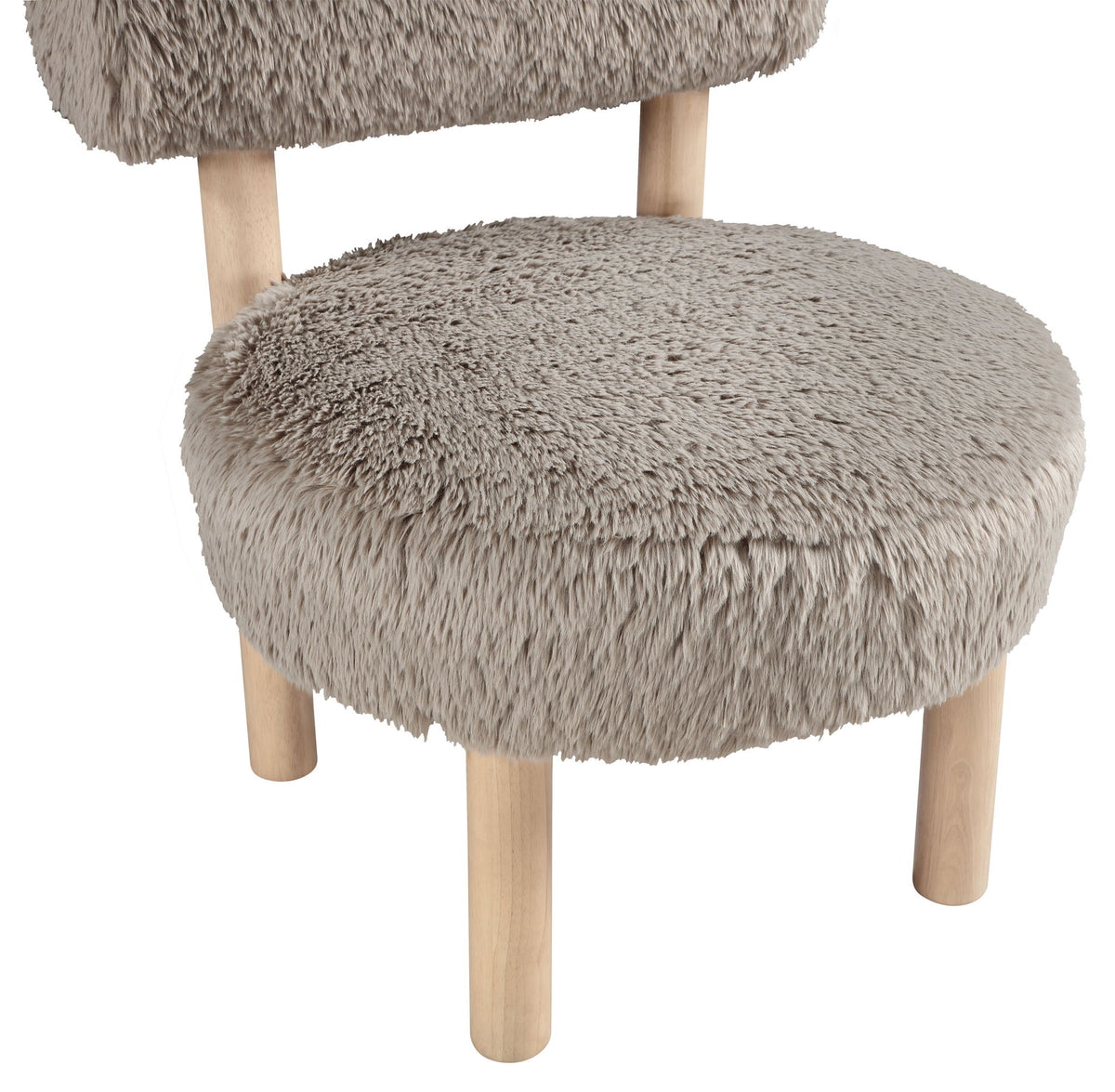 Ambre - Shearling Fabric Accent Chair