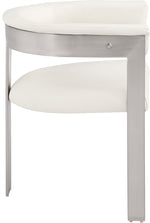 Romeo - Faux Leather Dining Chair With Silver Base (Set of 2)