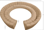 Infinity - 12 Piece Modular Sectional - Camel