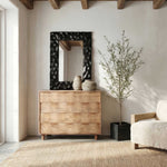 Malosi - Carved Mirror - Black