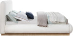 Rigby - Linen Bed With Natural Base