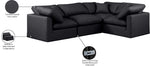 Indulge - Faux Leather 4 Piece Modular Corner Sectional