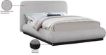Rigby - Linen Bed With Black Base