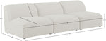 Miramar - 3 Seat Armless Modular Sofa