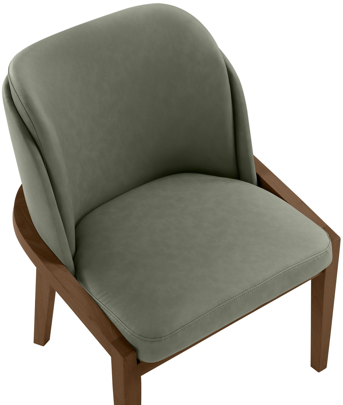 Navo - Vegan Leather Upholstered Dining Chair - Green