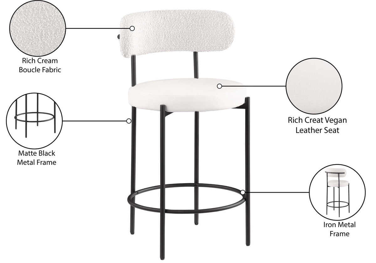 Beacon - Faux Leather Stool (Set of 2)