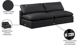 Comfy - Faux Leather Modular Armless Sofa 2 Seats