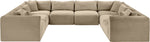 Shaggy - Fabric 8 Piece Modular U-Shaped Sectional