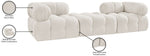 Ames - 3 Piece Boucle Modular Sofa With 1 Backless Seat
